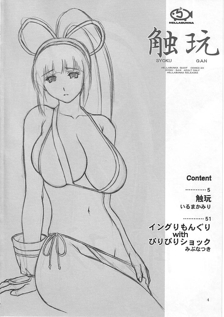 (C65) [Hellabunna (Iruma Kamiri + Mibu Natsuki)] Syoku-gan (CAPCOM FIGHTING Jam + Samurai Spirits Zero) - Page 3