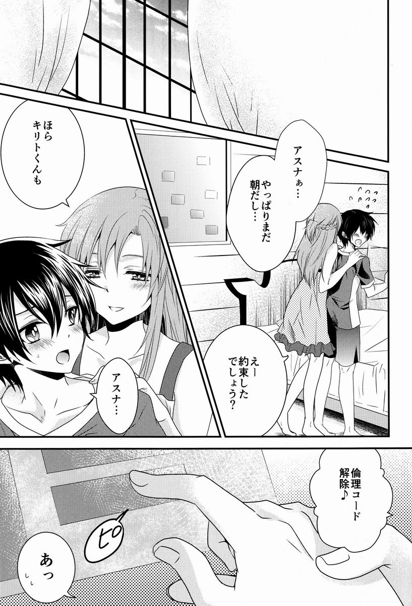 (SPARK7) [Akiya (Suzusawa Aki)] Koisuru Asuna wa Setsunakute Kirito-kun o Omou Totsui Ijiwaru Shichauno (Sword Art Online) - Page 4