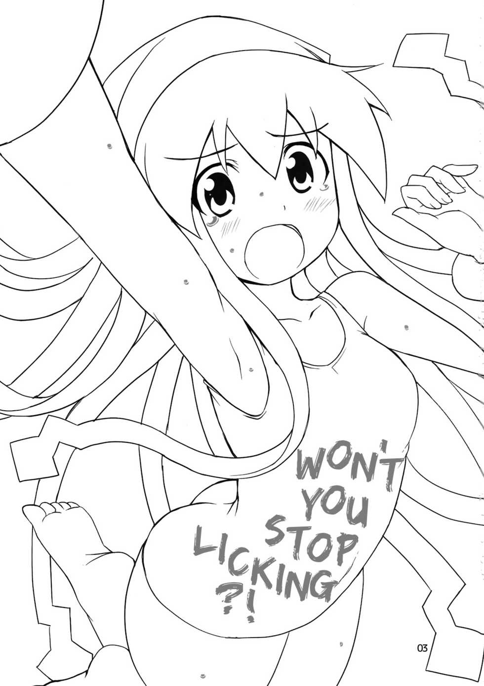 (SC51) [BlueMage (Aoi Manabu)] Peropero suru no o Yamena Ika! | Won't you stop licking! (Shinryaku! Ika Musume) [English] =LWB= - Page 3