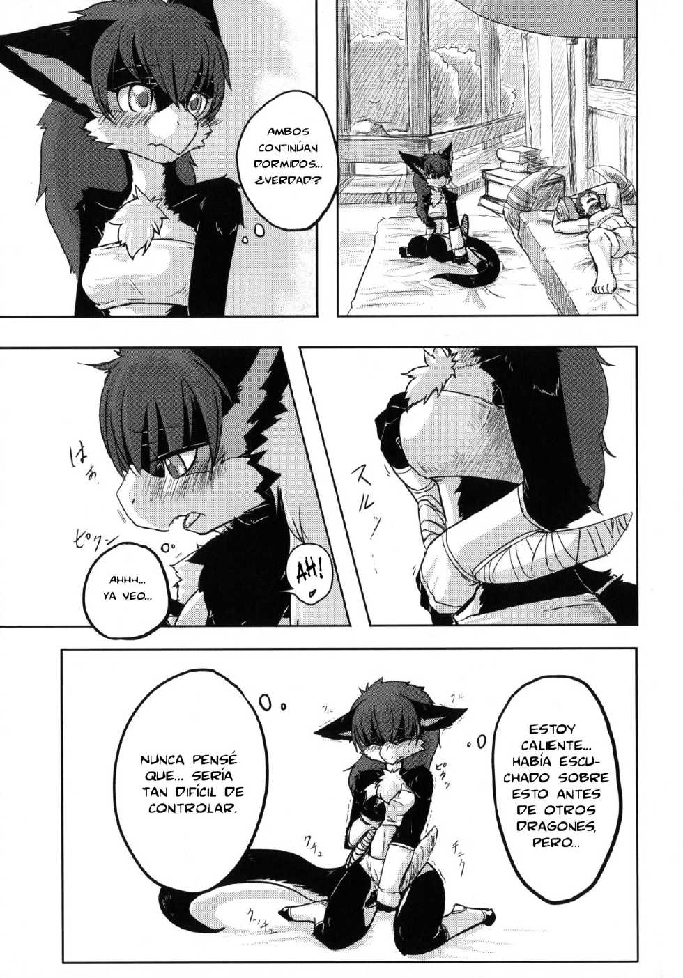 (C80) [TOVIC (Hironosuke)] Dokidoki MonHun Nikki | Dokidoki Monster Hunter Diary (Comic Kemostore 2) [Spanish] [SaHa] - Page 5