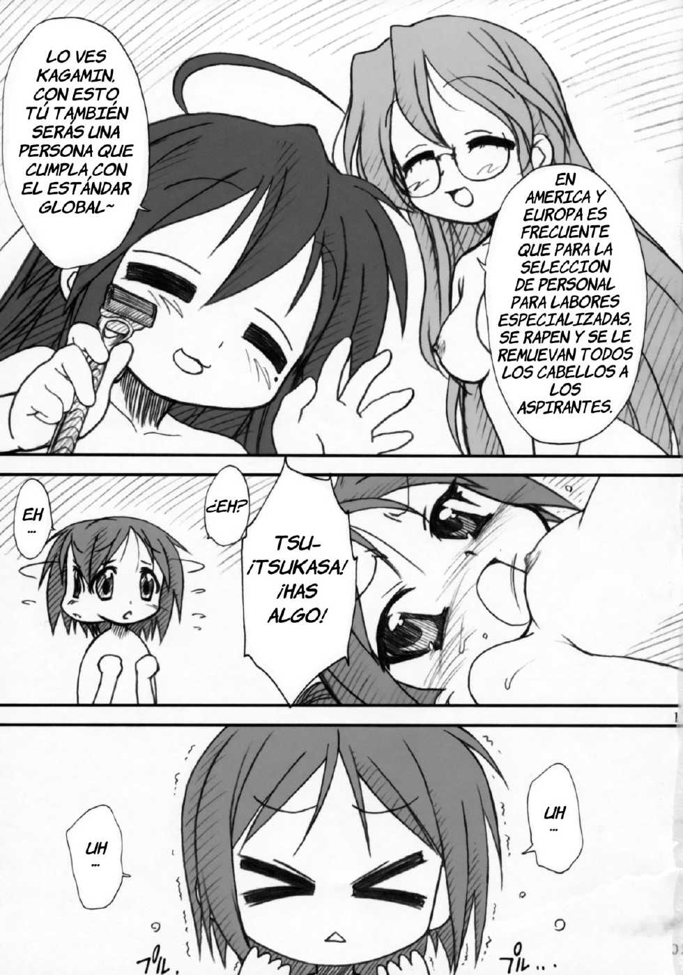 (C72) [MEKONGDELTA, DELTAFORCE (Route39, Zenki)] Kagamin de Asobou!! (Lucky Star) [Spanish] [Kedamono] - Page 10