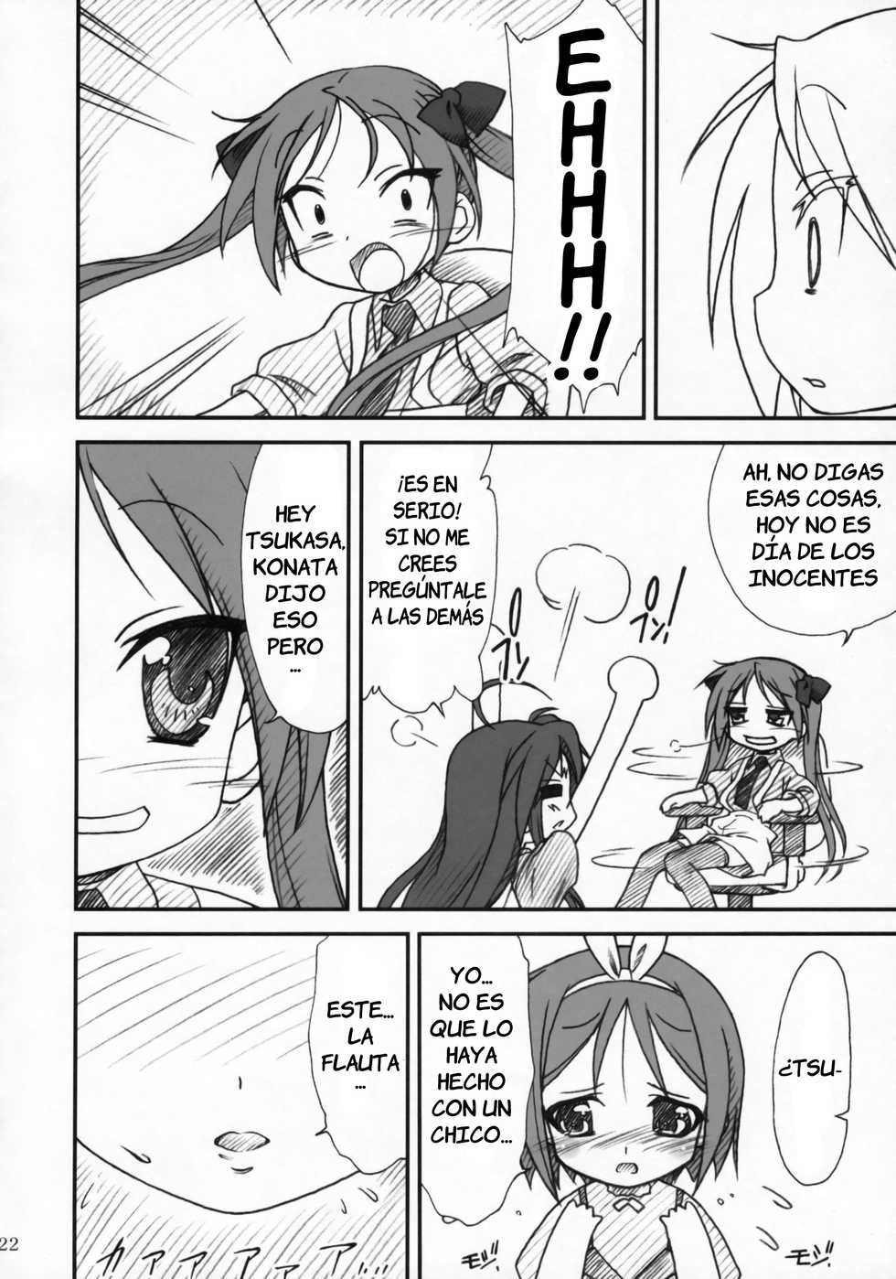 (C72) [MEKONGDELTA, DELTAFORCE (Route39, Zenki)] Kagamin de Asobou!! (Lucky Star) [Spanish] [Kedamono] - Page 21