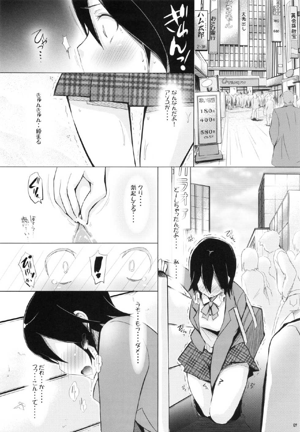 (SC57) [Bloody Mary (Yuumyago)] Bitch Random ~Inaban no Hatsujouki~ (Kokoro Connect) - Page 8