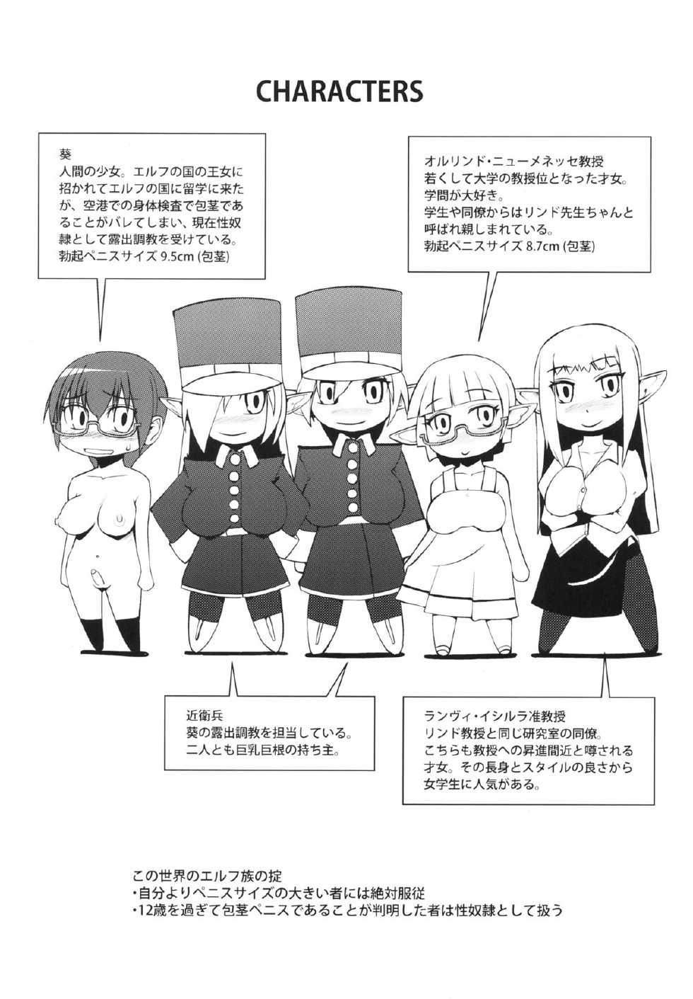 (Futaket 8.5) [Koniro Milkiro (Ichiko, Suzuki Shina)] Elf no Kuni no Ochitai Kyouju - Page 3