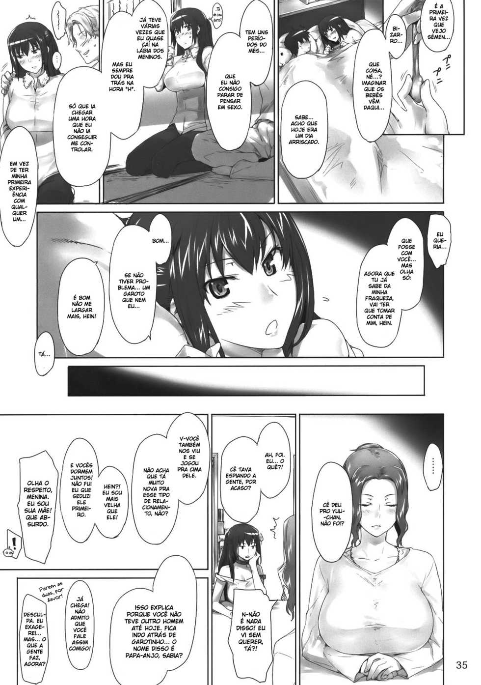 (C76) [MTSP (Jin)] Tachibana-san-chi no Dansei Jijou [Portuguese-BR] {BartSSJ} - Page 34