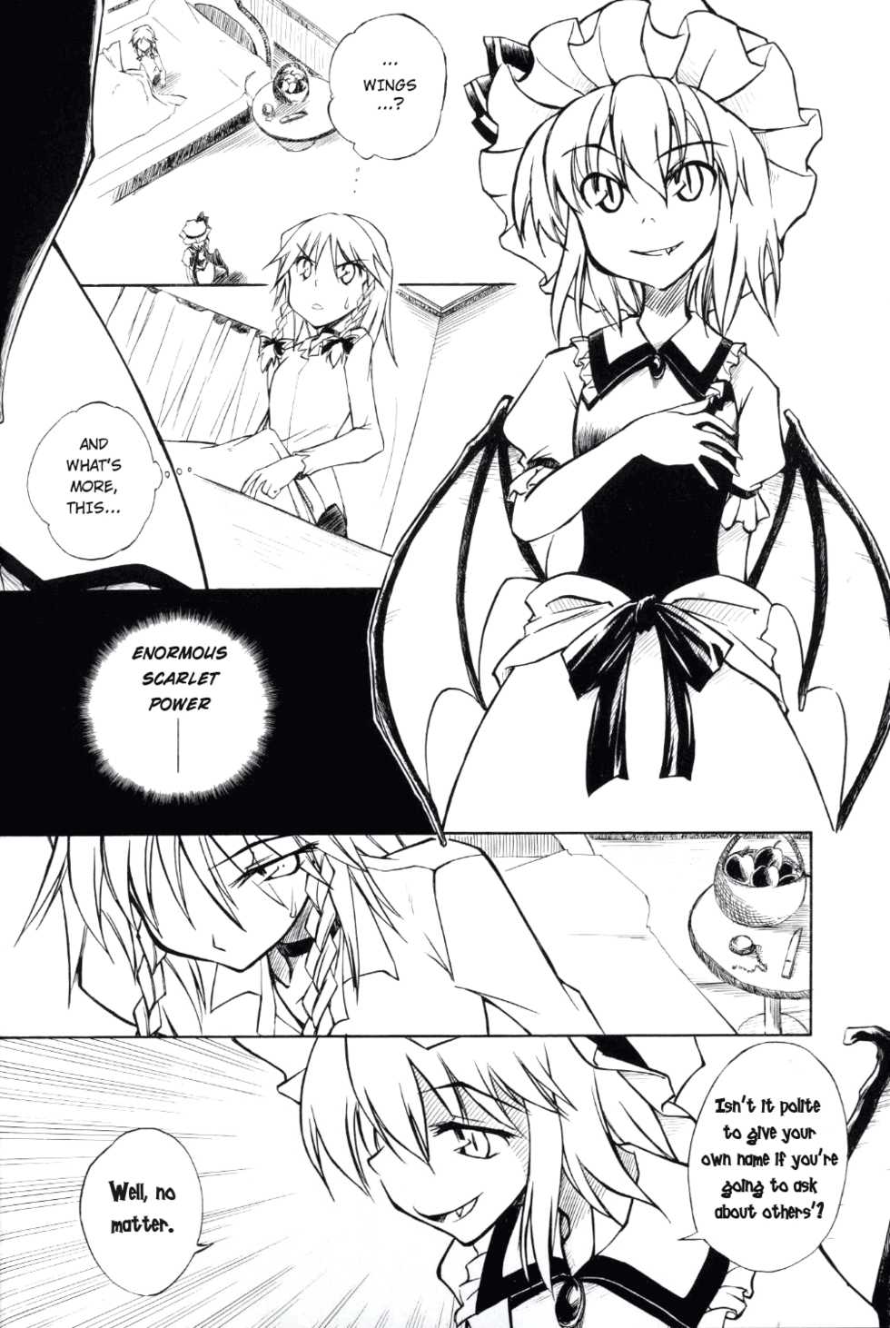 (C67) [Saku Saku Tei (Hikawa Shou)] Akaki Ito Gin no Tsuki Dokei | Scarlet Lines Silver Luna Clock (Touhou Project) [English] - Page 9