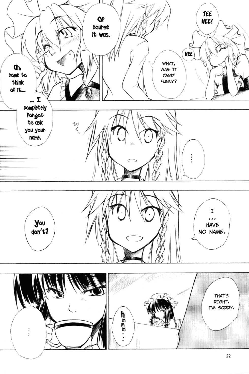 (C67) [Saku Saku Tei (Hikawa Shou)] Akaki Ito Gin no Tsuki Dokei | Scarlet Lines Silver Luna Clock (Touhou Project) [English] - Page 21