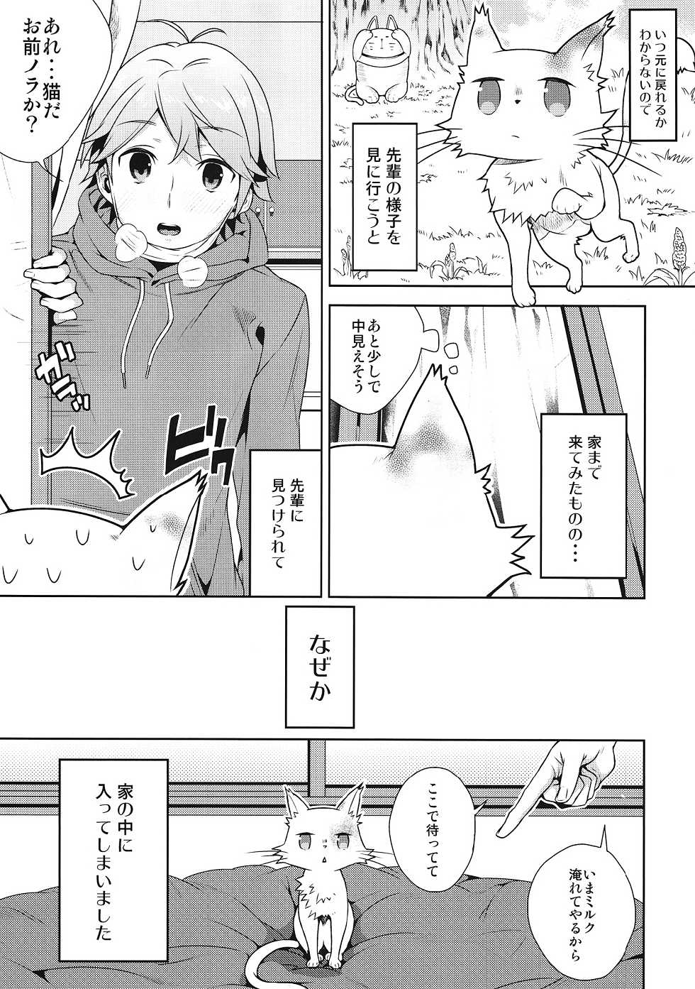 (COMIC1☆6) [Ichigo Pants (Kaguyudu)] Hentai Ouji ni Okasareta Neko. (Hentai Ouji to Warawanai Neko.) - Page 4