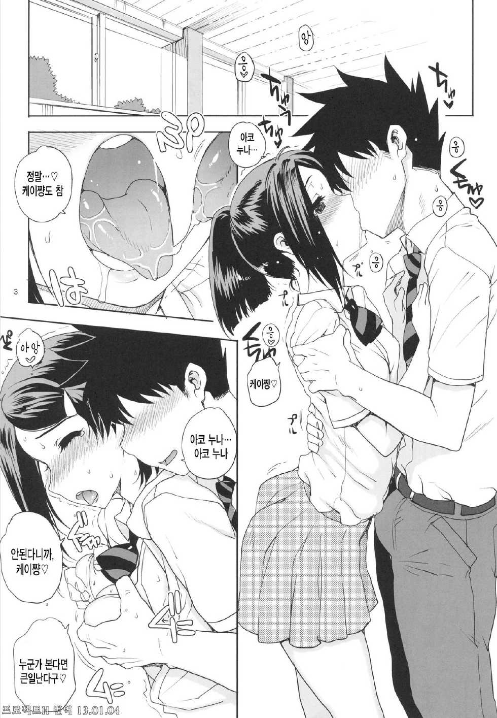 (C83) [Magono-Tei (Carn)] Kayumidome 8 houme (Kiss x Sis) [Korean] [Project H] - Page 4