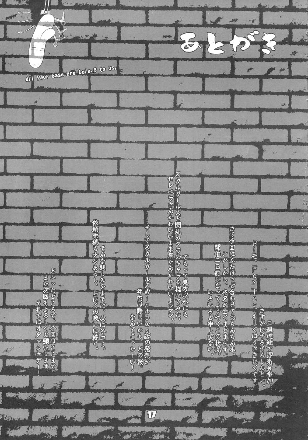 (Futaket 8.5) [Sekitan Bukuro (Fey Tas)] P-TYPE (Touhou Project) - Page 17