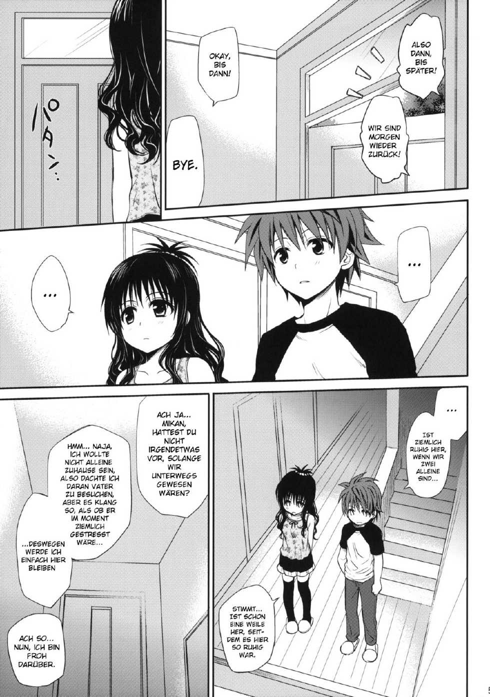 (COMIC1☆6) [Takumi na Muchi] Amakuchi Mikan | Sweet Mikan (To LOVE-Ru) [German] [Gu-De-Handarbeit.com] [Decensored] - Page 4
