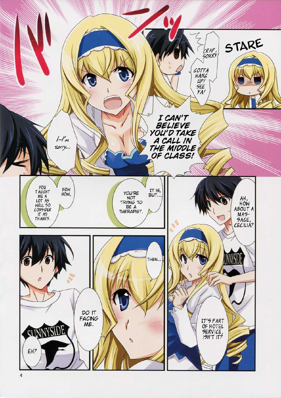 (C82) [Chagashi Saiban (Yamabuki Mook)] Lesson! (IS <Infinite Stratos>) [English] [life4Kaoru] - Page 5