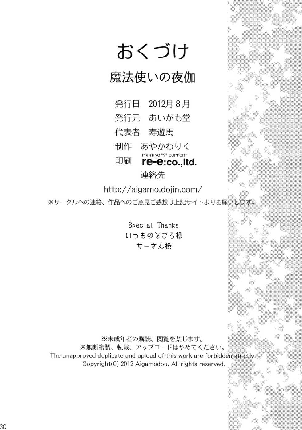 (C82) [Aigamodou (Ayakawa Riku)] Mahou Tsukai no Yotogi (Mahou Tsukai no Yoru) [English] [Life4Kaoru] - Page 28