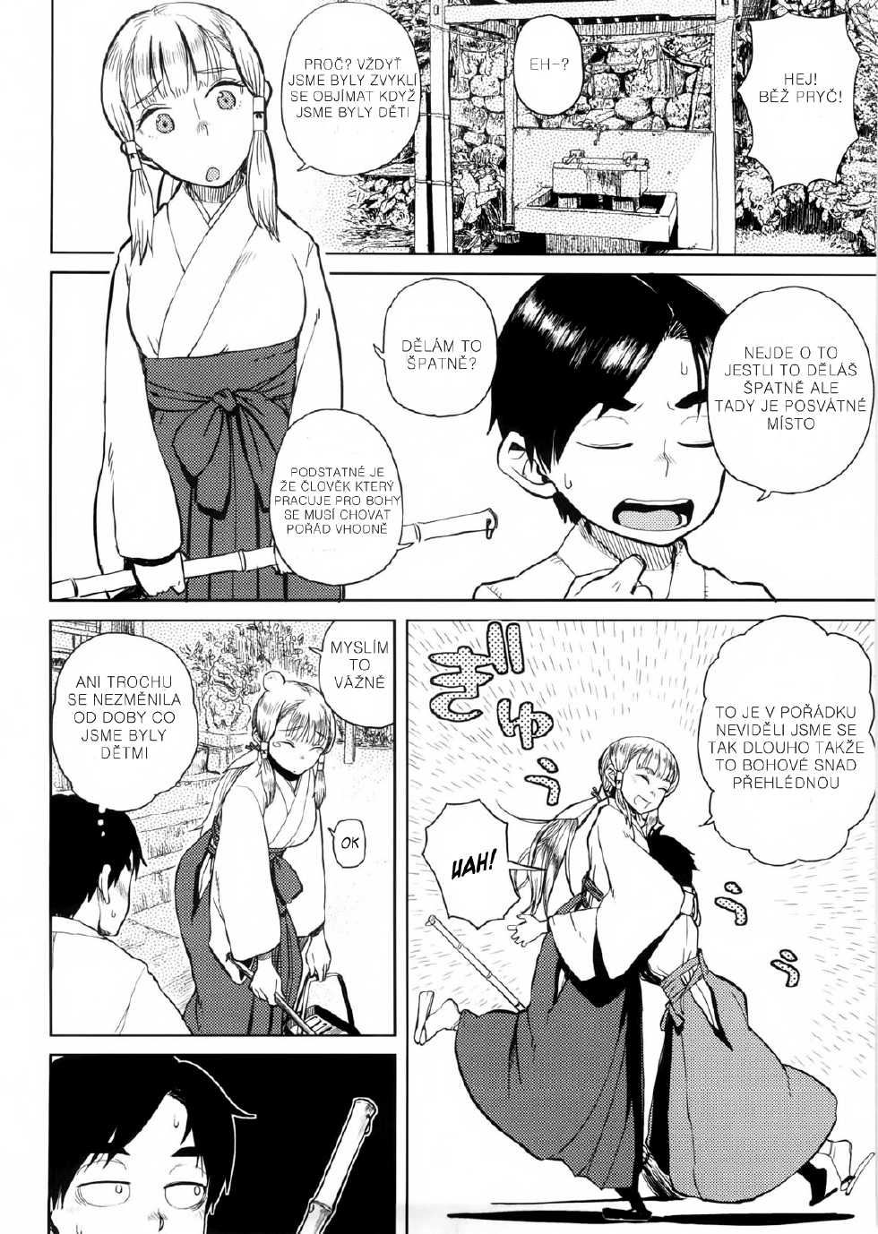 [Oomori Harusame] Hiiro no Anoko Nya Te ga Dasenai (Kanako to Oji-san) [Czech] [Decensored] - Page 2