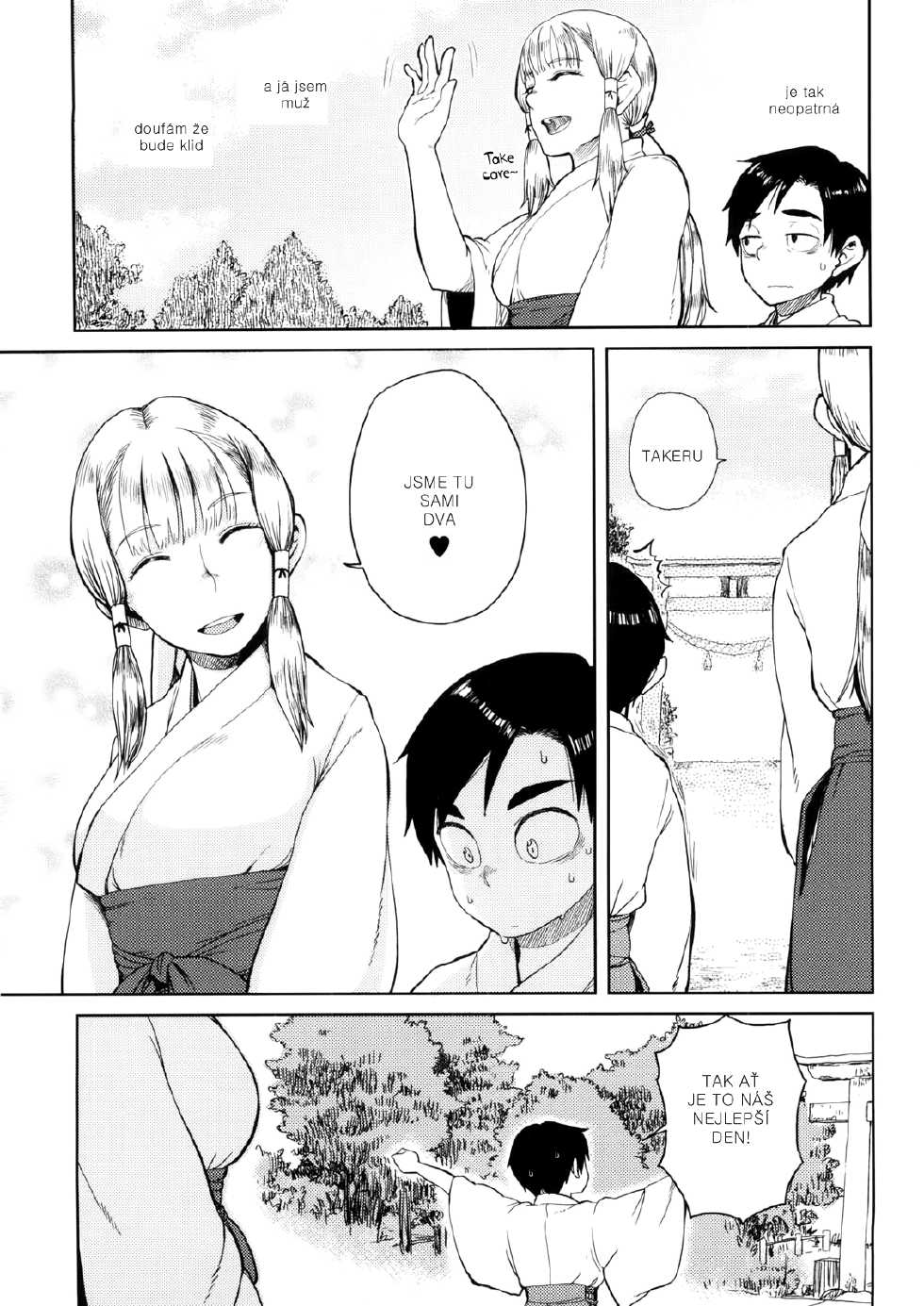 [Oomori Harusame] Hiiro no Anoko Nya Te ga Dasenai (Kanako to Oji-san) [Czech] [Decensored] - Page 5