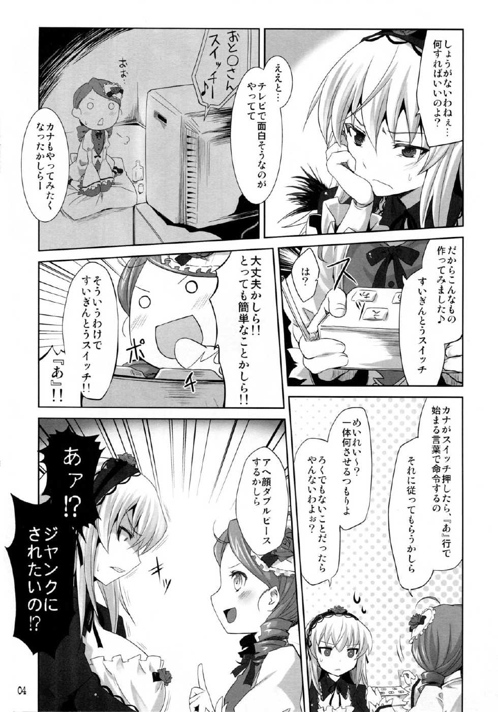 (C81) [Tousen Soudou (Tousen)] Suigintou Switch (Rozen Maiden) - Page 4