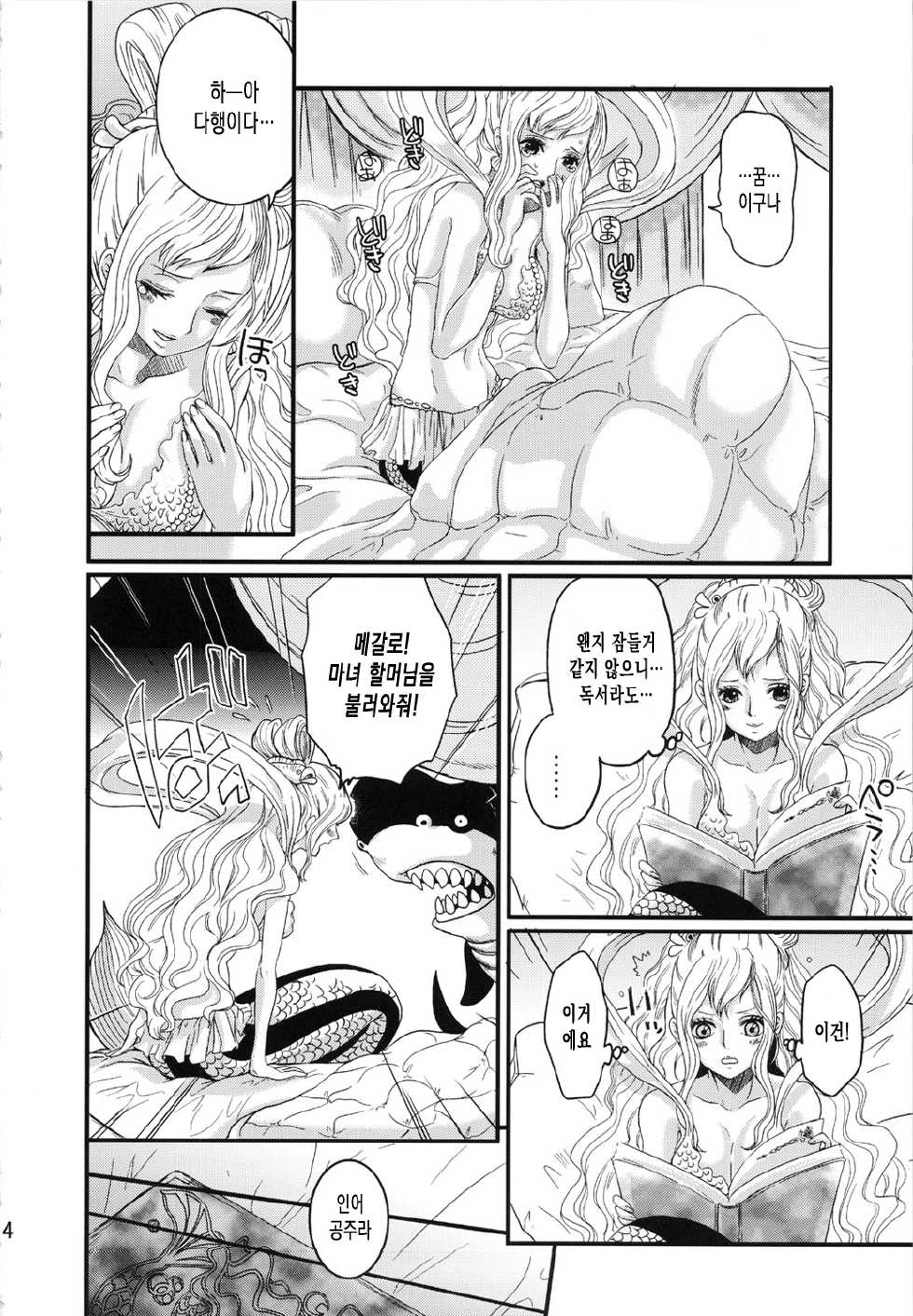 (C80) [Queen Of VANILLA (Tigusa Suzume)] Ningyohime (One Piece) [Korean] [Team 아키바] - Page 3