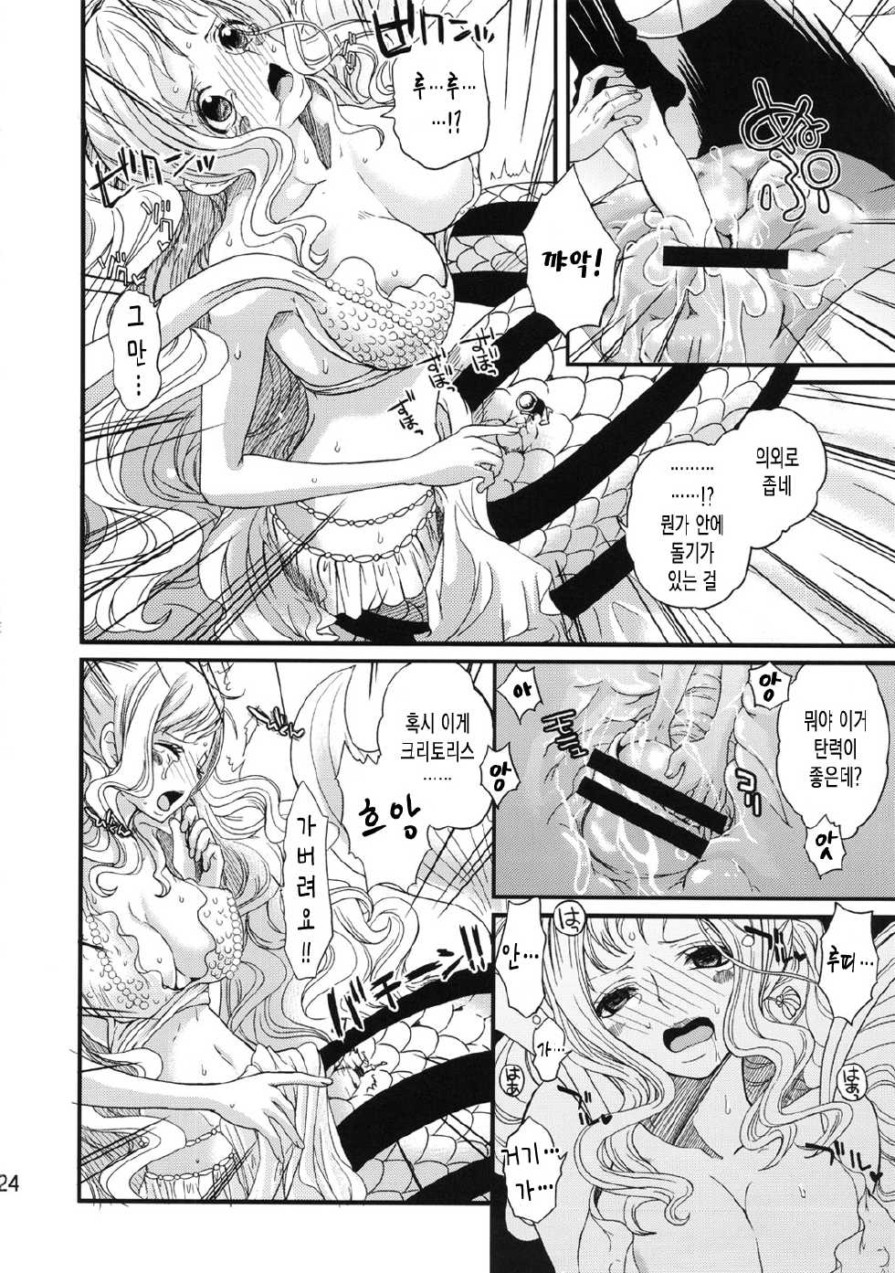 (C80) [Queen Of VANILLA (Tigusa Suzume)] Ningyohime (One Piece) [Korean] [Team 아키바] - Page 23