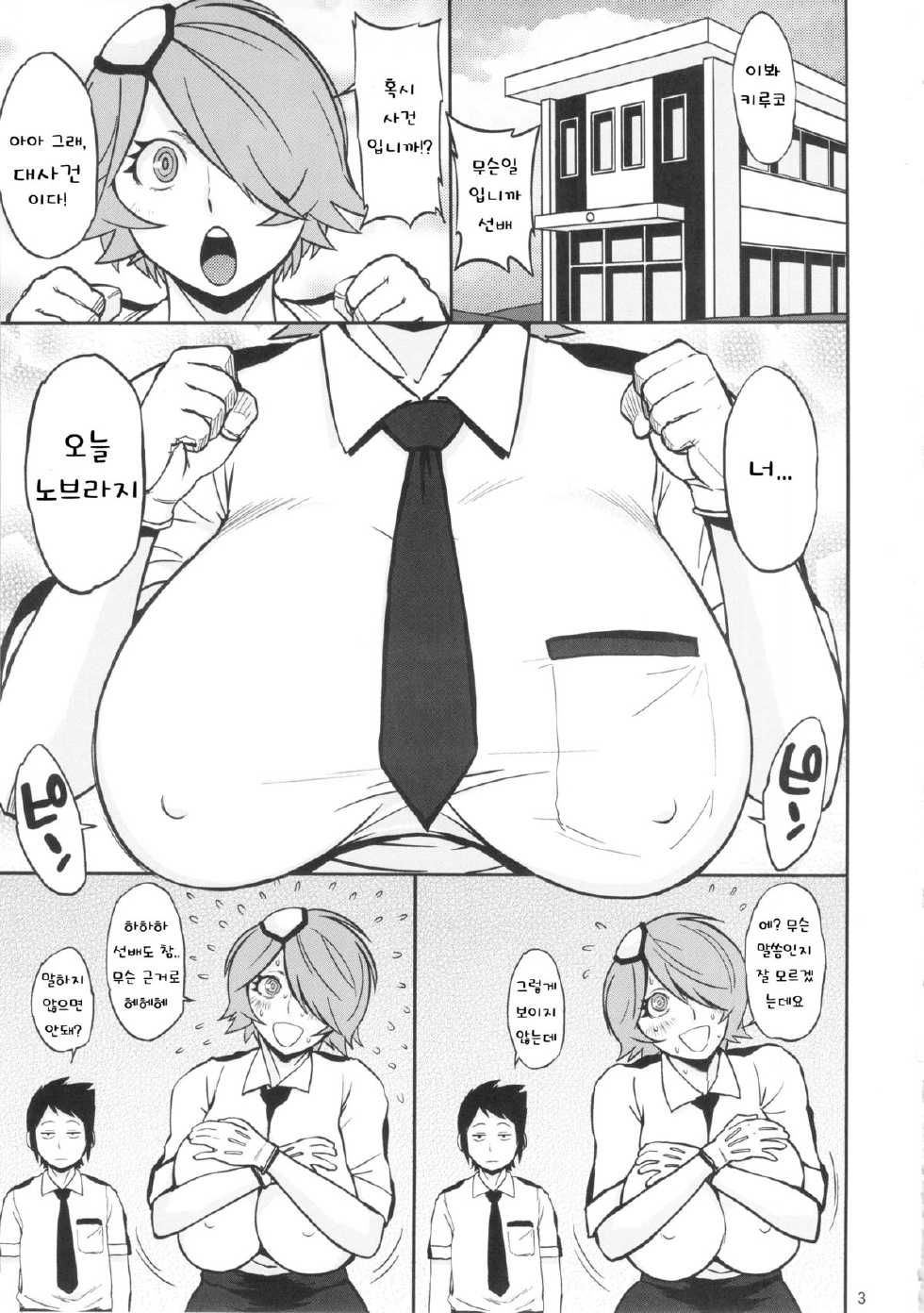(C83) [Hybrid Jimushitsu (Muronaga Char siu)] Hybrid Tsuushin vol.13 (Shinmai Fukei Kiruko-san) (korean) - Page 2
