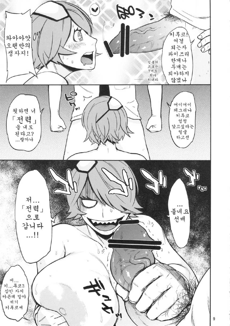 (C83) [Hybrid Jimushitsu (Muronaga Char siu)] Hybrid Tsuushin vol.13 (Shinmai Fukei Kiruko-san) (korean) - Page 8