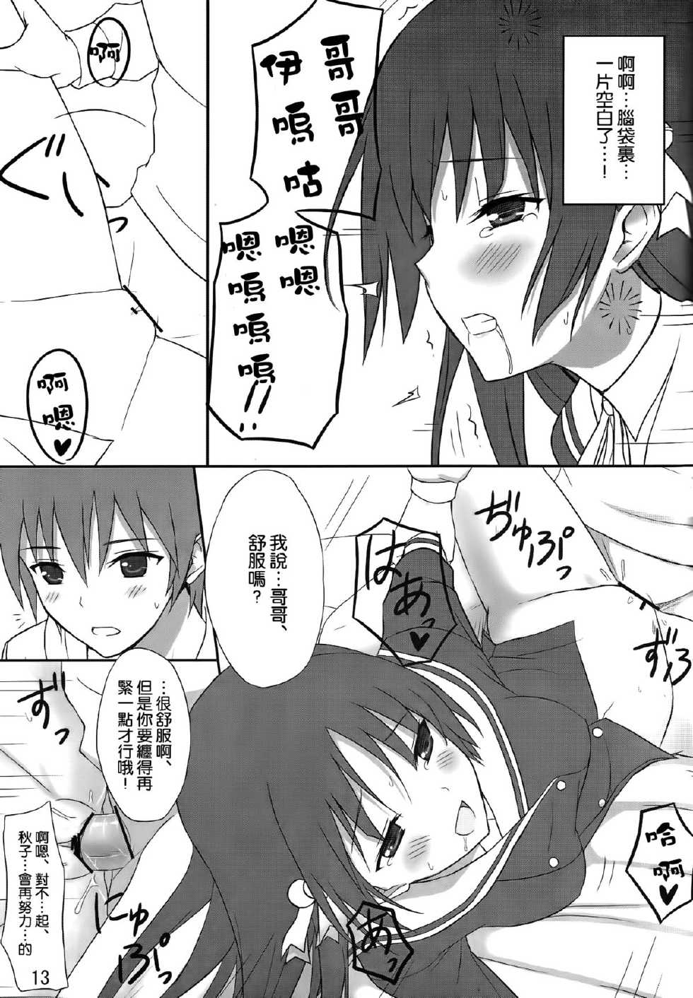 (C83) [Shibayukiya (Shibayuki)] Ani Shiteru (Onii-chan Dakedo Ai Sae Areba Kankeinaai yo ne) [Chinese] [空気系☆漢化] - Page 13