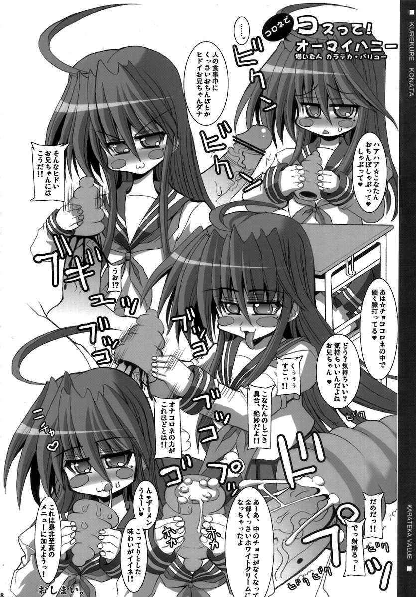 (C72) [Kikyakudou (Karateka-VALUE)] KureKure-Konata (Lucky Star) - Page 17