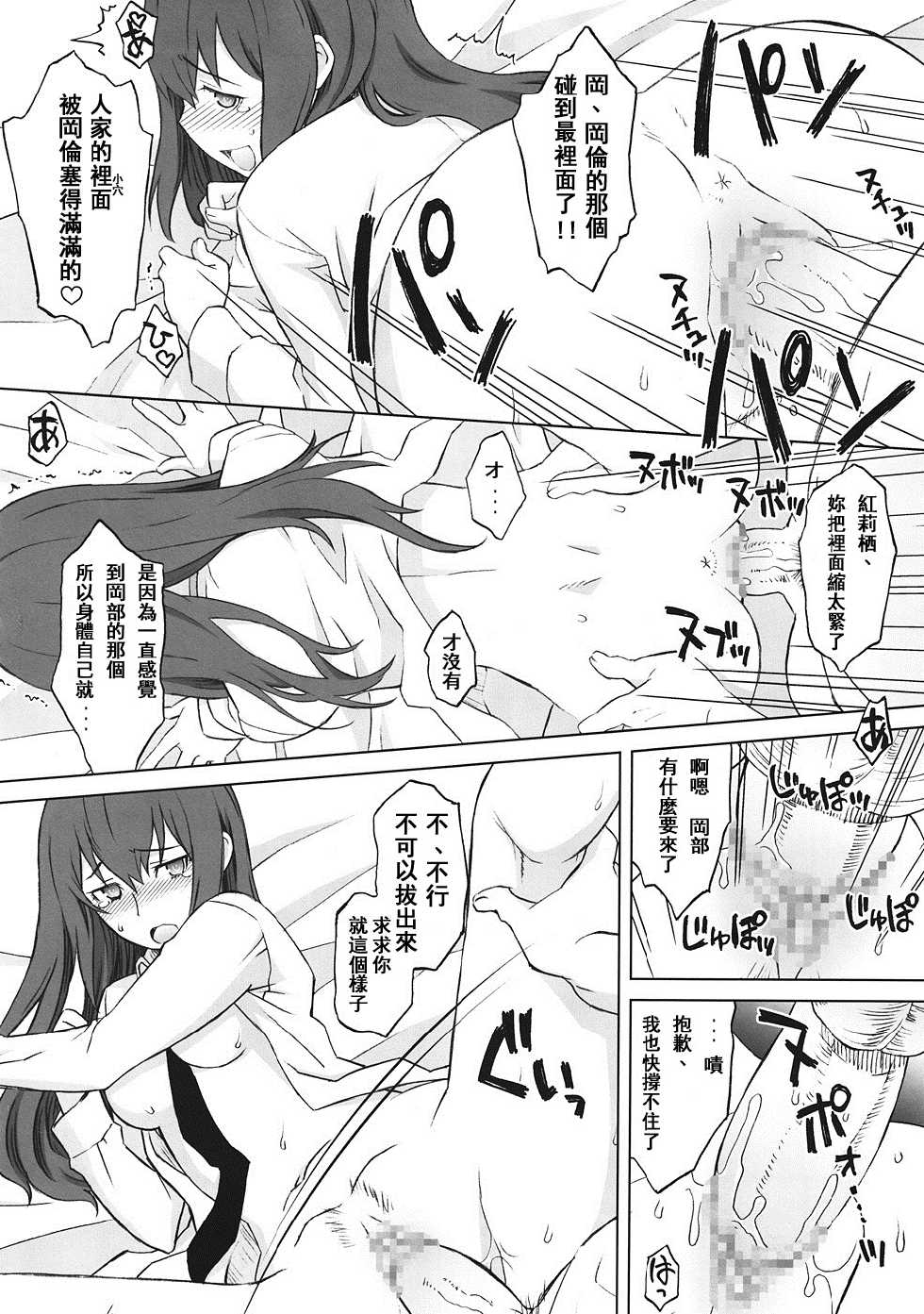 (C81) [Wagamama Dou (Syowmaru, NIO)] Sitainsu;Kedo (Steins;Gate) [Chinese] [好野柯個人漢化] - Page 20