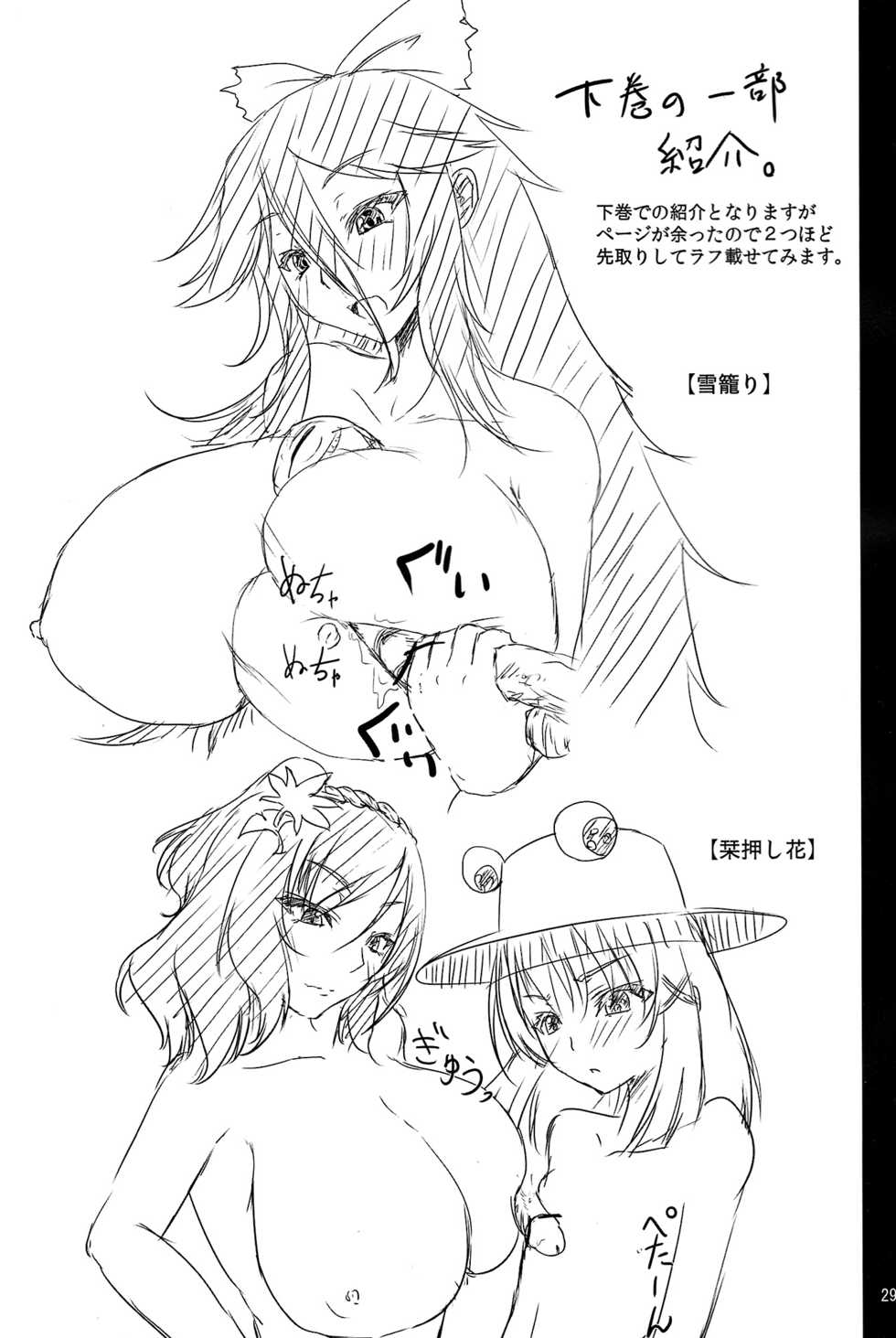 (C79) [Miwaku-iro Missile (Otogi)] Touhou Paizuri Shijuuhatte Jou (Touhou Project) - Page 27