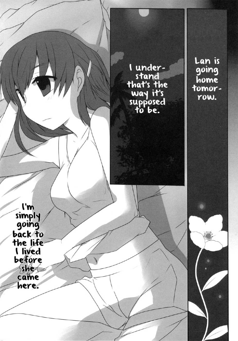 (COMIC1☆6) [Coupe Pain Ginga (Arisawa Tsukasa, Namakura Makibishi)] Rinne no Hana Saku Machi de Anata to Deatta | I Met You in the City Where the Flower of Rinne Blooms (Rinne no Lagrange) [English] [Yuri-ism] - Page 3