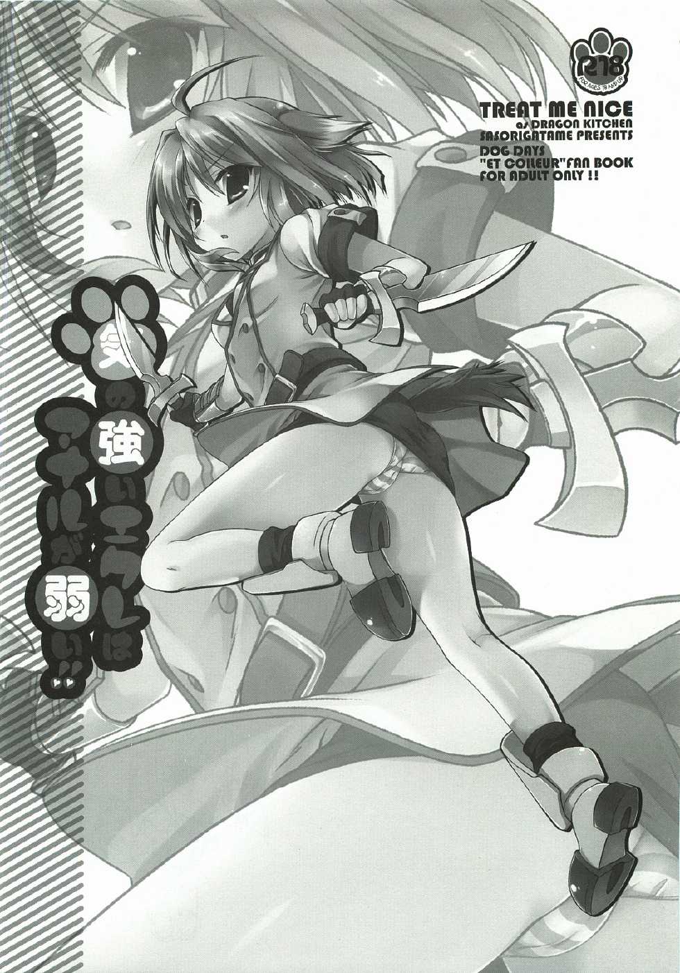 (C81) [Treat me nice (Sasorigatame)] Ki no Tsuyoi Ecle wa Anal ga Yowai!! (DOG DAYS) (Chinese) [Pつssy汉化组] - Page 3