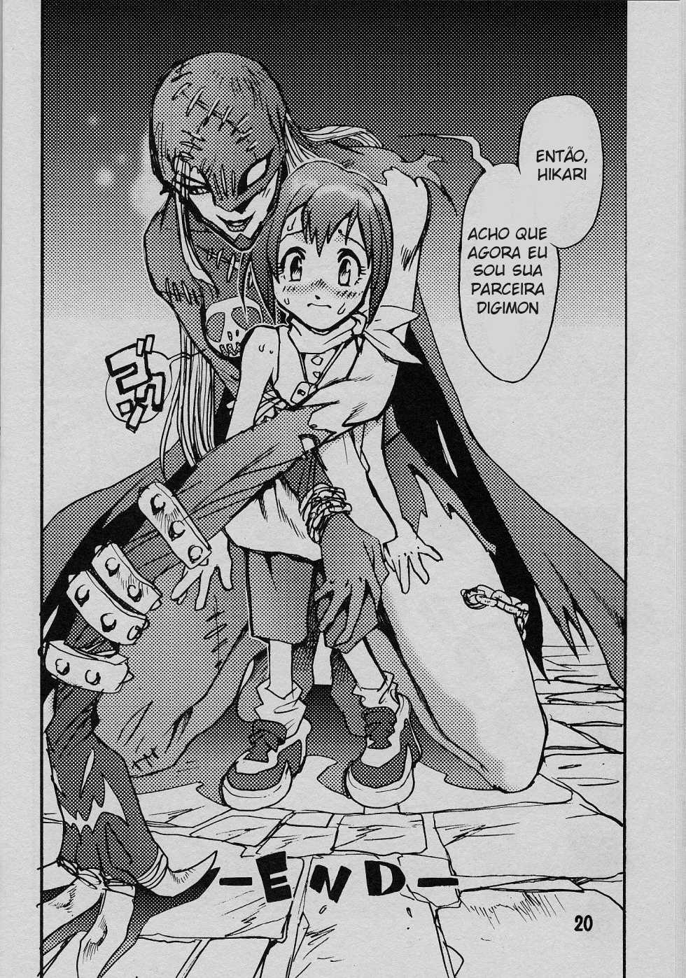 (C58) [Natsumoto Shoubou (Natsumoto Masato)] Ponchi Giga (Digimon) [Portuguese-BR] - Page 19