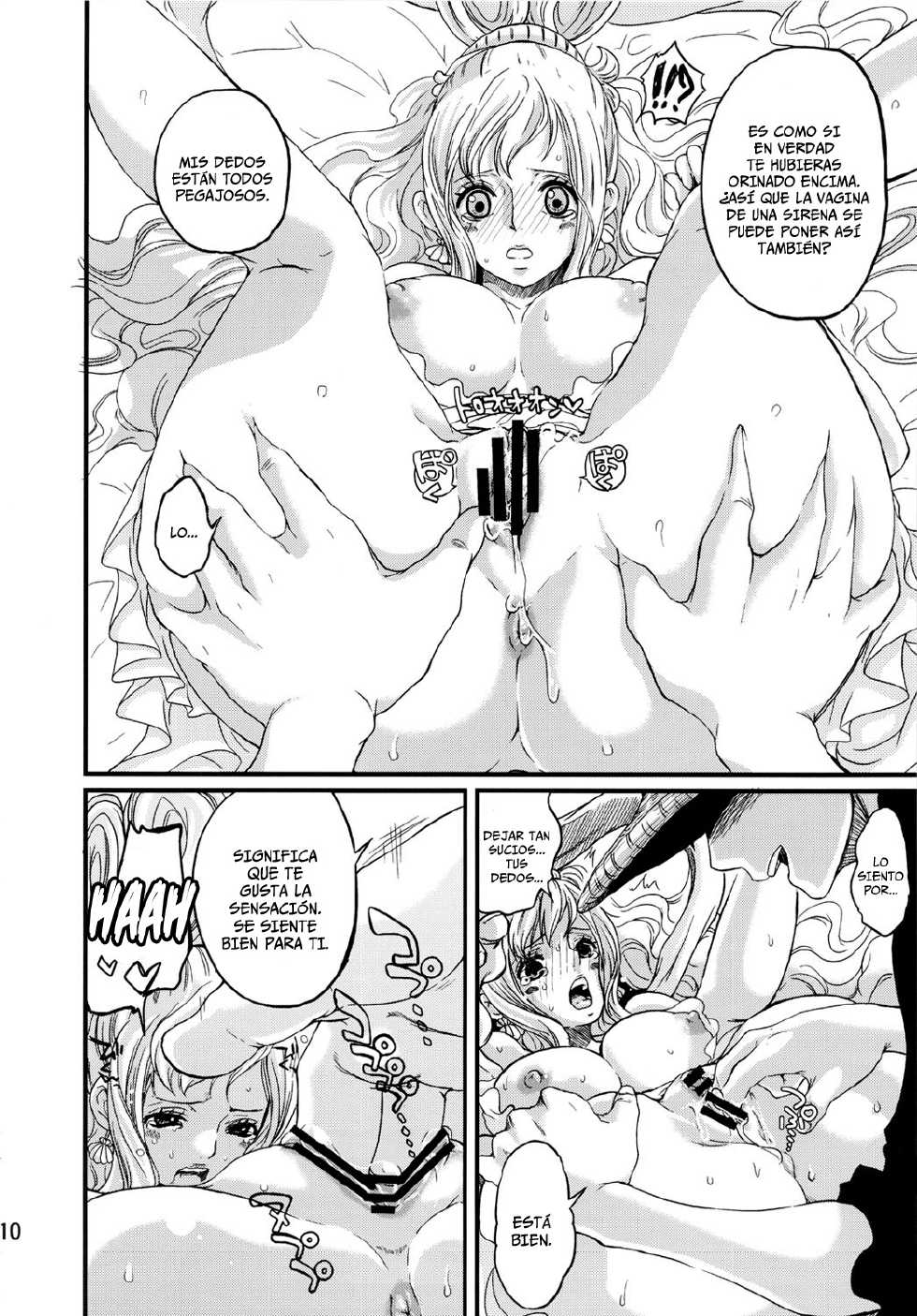 (C80) [Queen Of VANILLA (Tigusa Suzume)] Ningyohime | Princesa Sirena (One Piece) [Spanish] =P666HF= - Page 10