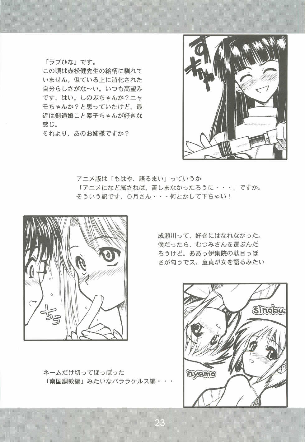 (C63) [Dennou Denpa Hatsureisho (Harukaze Koucha)] BLACK BOX Akugyou Zanmai Ni (Various) - Page 22