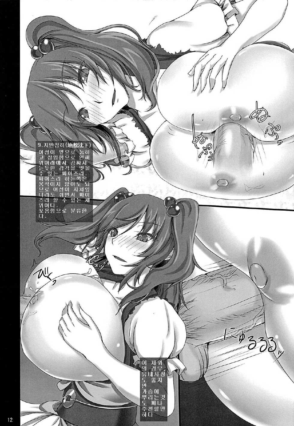 (C79) [Miwaku-iro Missile (Otogi)] Touhou Paizuri Shijuuhatte Jou (Touhou Project) (korean) - Page 10