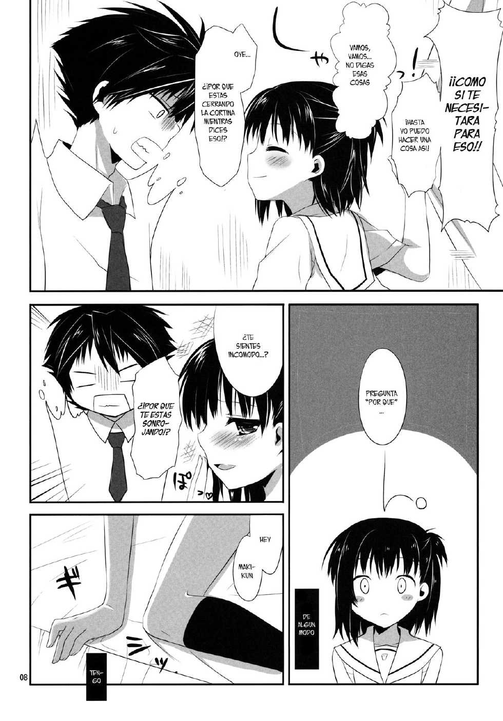 (SC53) [Kumikae DNA (Minakami Kurena)] Ore to Aikawa ga Hokenshitsu de Himitsu no xxx (Prunus Girl) [Spanish] {Fanboo} - Page 7