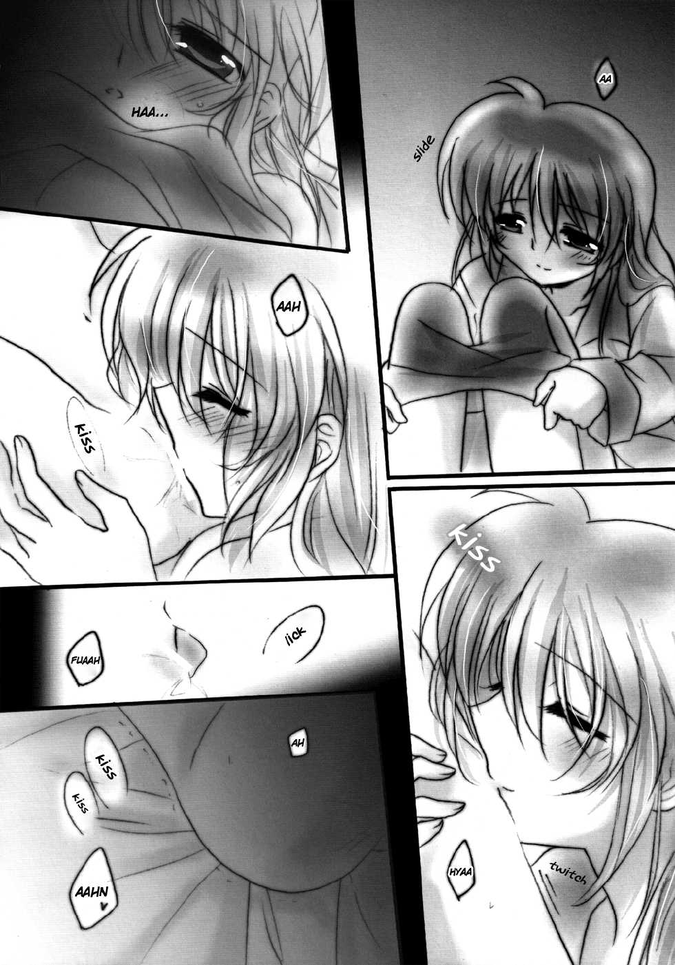 (C83) [Ameiro (Nanashiki)] Hatsu Yoru. | First Night (Mahou Shoujo Lyrical Nanoha) [English] [NanoFate] - Page 9