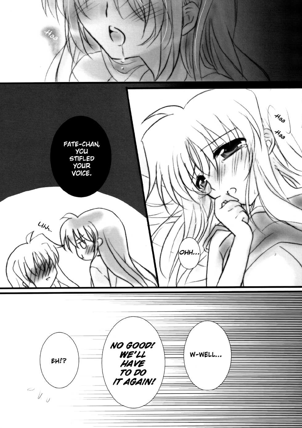 (C83) [Ameiro (Nanashiki)] Hatsu Yoru. | First Night (Mahou Shoujo Lyrical Nanoha) [English] [NanoFate] - Page 12