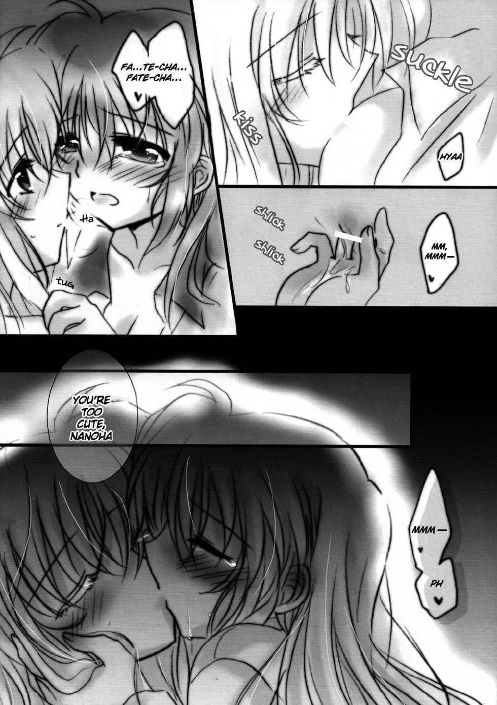 (C83) [Ameiro (Nanashiki)] Hatsu Yoru. | First Night (Mahou Shoujo Lyrical Nanoha) [English] [NanoFate] - Page 15