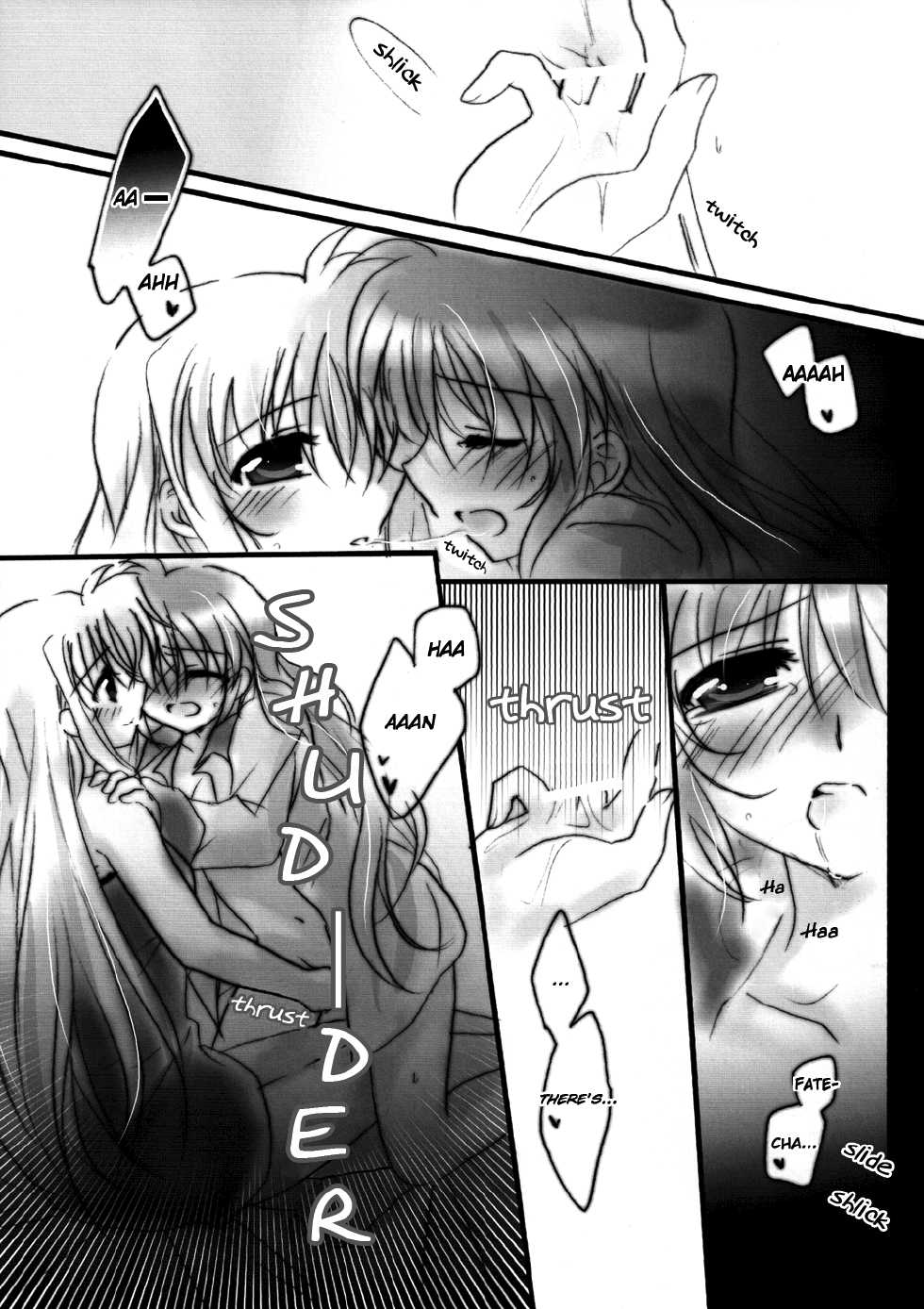 (C83) [Ameiro (Nanashiki)] Hatsu Yoru. | First Night (Mahou Shoujo Lyrical Nanoha) [English] [NanoFate] - Page 16