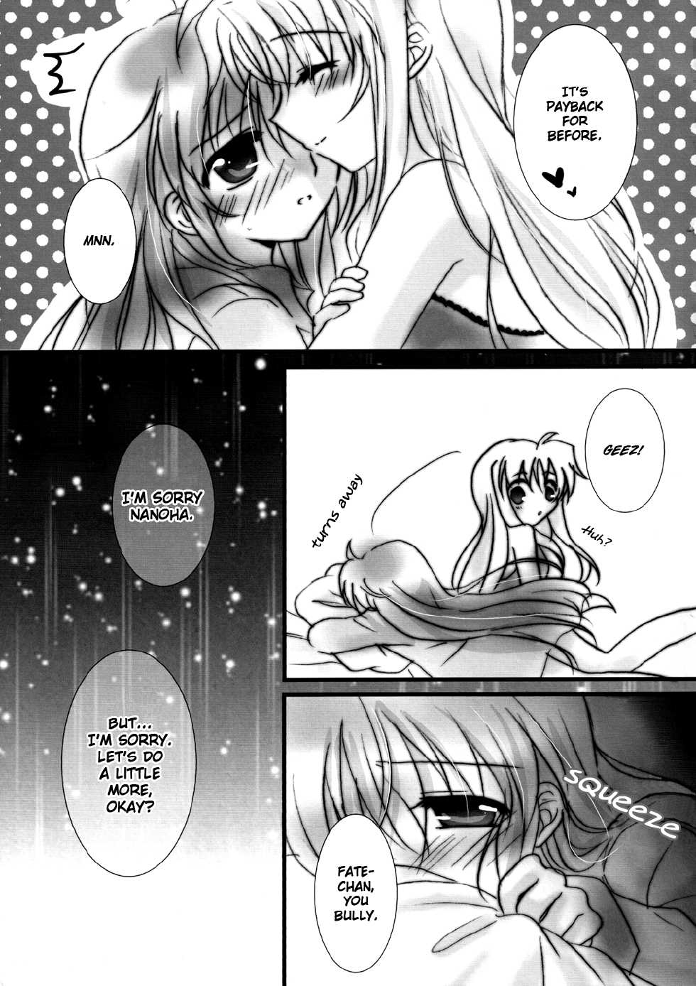 (C83) [Ameiro (Nanashiki)] Hatsu Yoru. | First Night (Mahou Shoujo Lyrical Nanoha) [English] [NanoFate] - Page 18