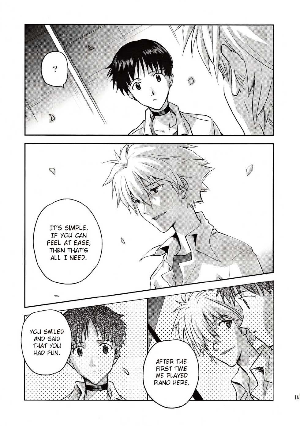 (Kimi to no Rendan) [Getsumen-Spiral (Mayama Satori)] ~Klavier 2~ (Neon Genesis Evangelion) [English] - Page 14