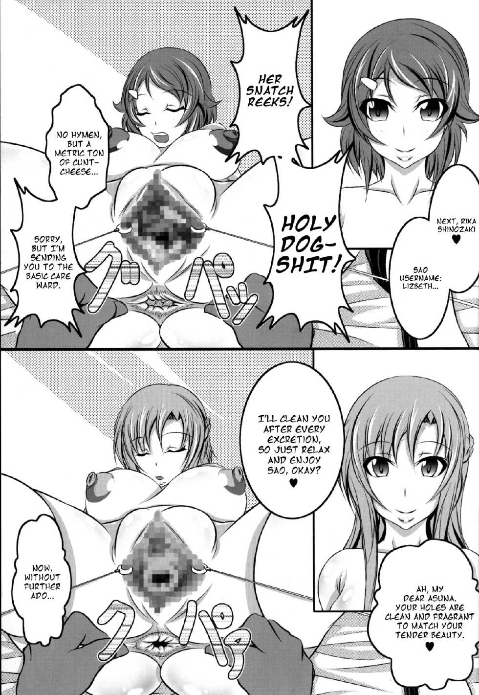 (C83) [Bitch Bokujou (Bokujou Nushi K)] Irakabeshi Sugite Atama ga Okashiku Natta Hito ga Kangaeta SAO-hon | A SAO Book Drawn by a Man Driven Insane by Bashing his Head Against a Wall (Sword Art Online) [English] {Chocolate} - Page 5