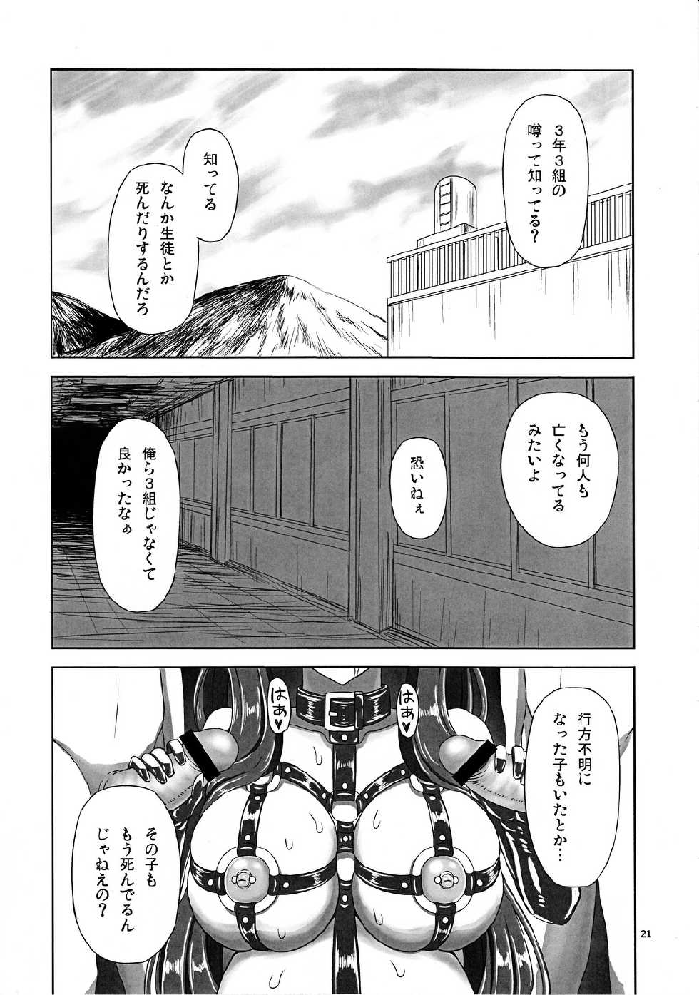 (CT20) [Haiana Gumentai (Theremin, Agumen)] Akazawa Jigoku-hen (Another) - Page 20