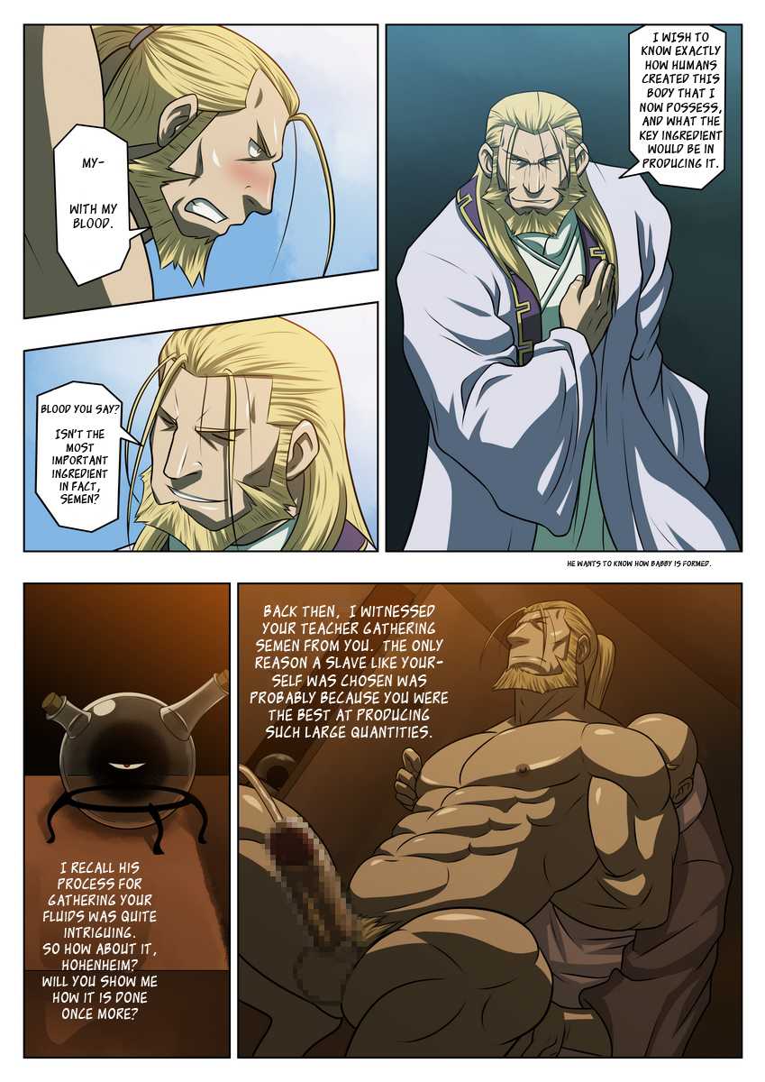 [Tora Shutsubotsu Chuui (Zelo Lee)] Midara no Kenja | The Perverted Sage (Fullmetal Alchemist) [English] - Page 9