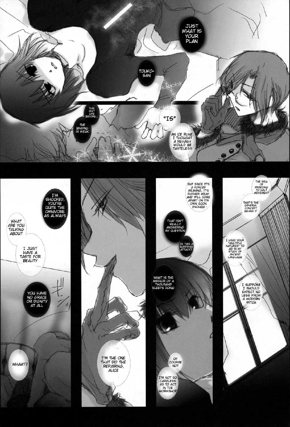 (C83) [otochilu Cafe, Re;Re; (Izumiya Otoha, Kurota Nichiru)] Hickory,Dickory,Dock (Mahou Tsukai no Yoru) [English] [Tigoris Translates] - Page 38