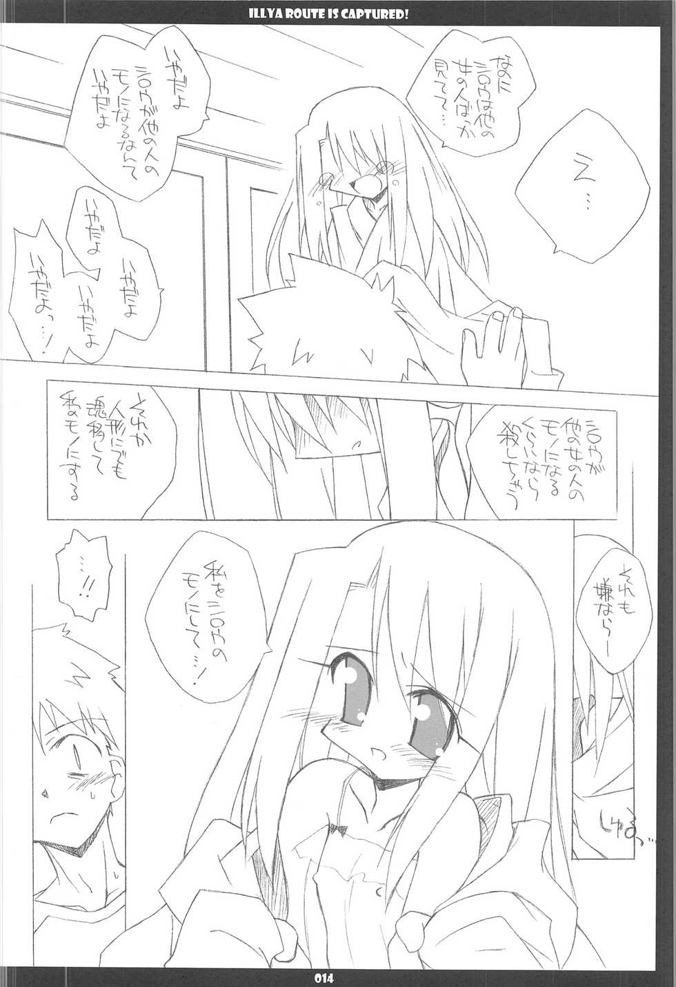 (C68) [THIRD BRAND (Katsumata Kazuki)] Illya Route Kouryaku! Kanzen Kanketsuban (Fate stay night) - Page 14
