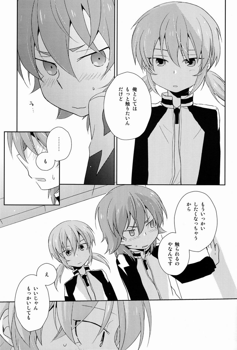 (Seishun Cup 10)[Kinako Gyuu Nyuu (Tomoharu)] Mo Ikkai ! (Inazuma Eleven GO) - Page 12