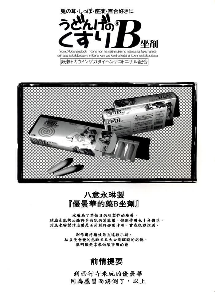 [Pixel Phantom (Kamiya Yuu)] Udonge no Kusuri B Zazai (Touhou Project) [Chinese] [东方小吃店] - Page 4
