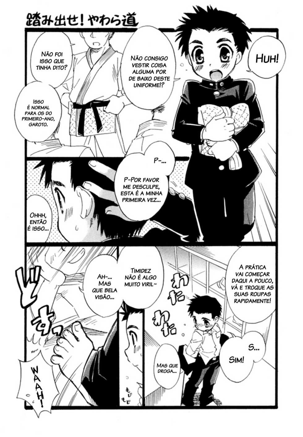 [Yama Momo Kajitsu (Tachibana Momoya)] Enten-ka Cheer Boy | Cheer Boy - Under the Blazing Sun [Portuguese-BR] [Decensored] [Digital] - Page 15