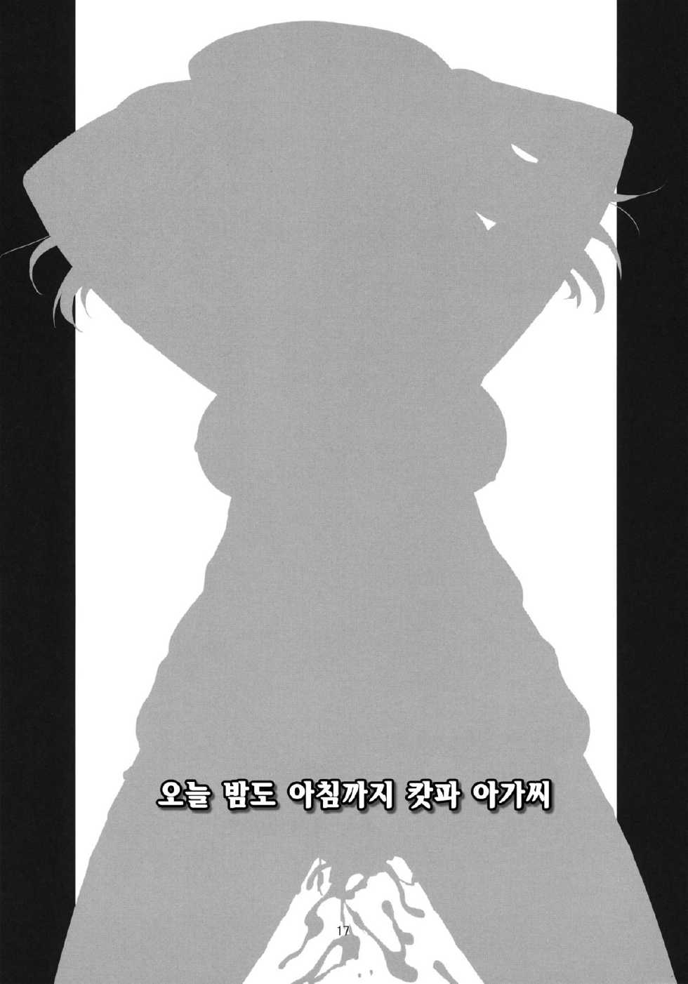 (Reitaisai 9) [Takadoya-tei (Takadoya Akira)] Konya mo Asa made Kappa Musume (Touhou Project) [Korean] - Page 15